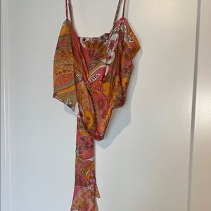 Gianni Bini Multicolor Paisley Top